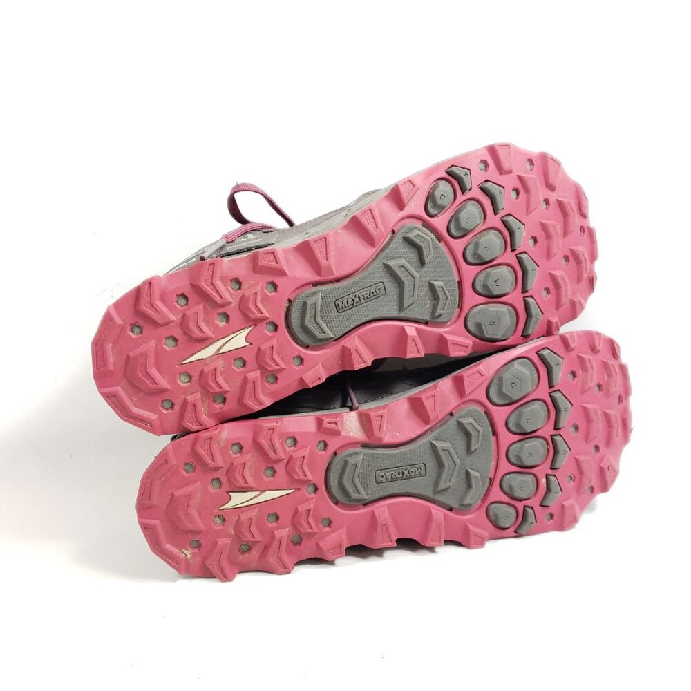 Altra Womens Size 11 Lone Peak-4 Trail Running Shoes Gray & Pink - Picture 8 of 9